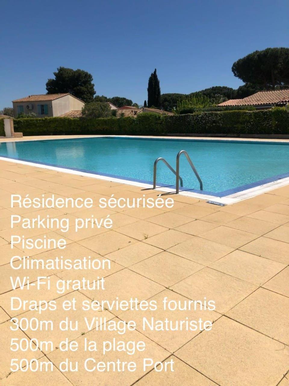 Appartement Jade Dans Residence Proche Tennis/ Centre Naturiste Agde Kültér fotó